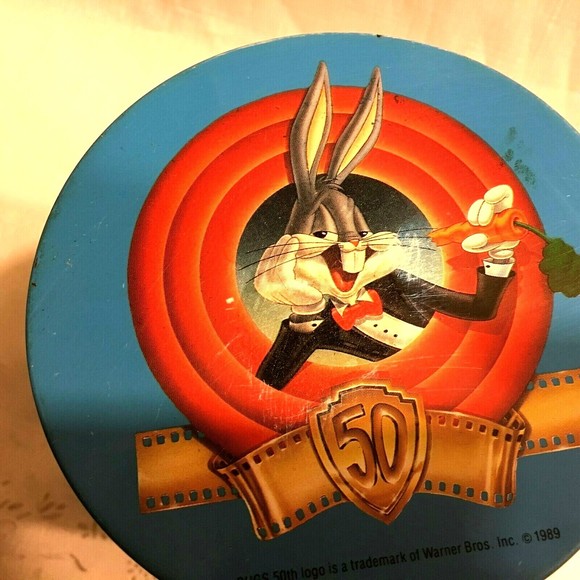 Brachs Happy Birthday Bugs Bunny Looney Tunes 50th Anniversary Tin 1989 Vintage - Picture 6 of 12